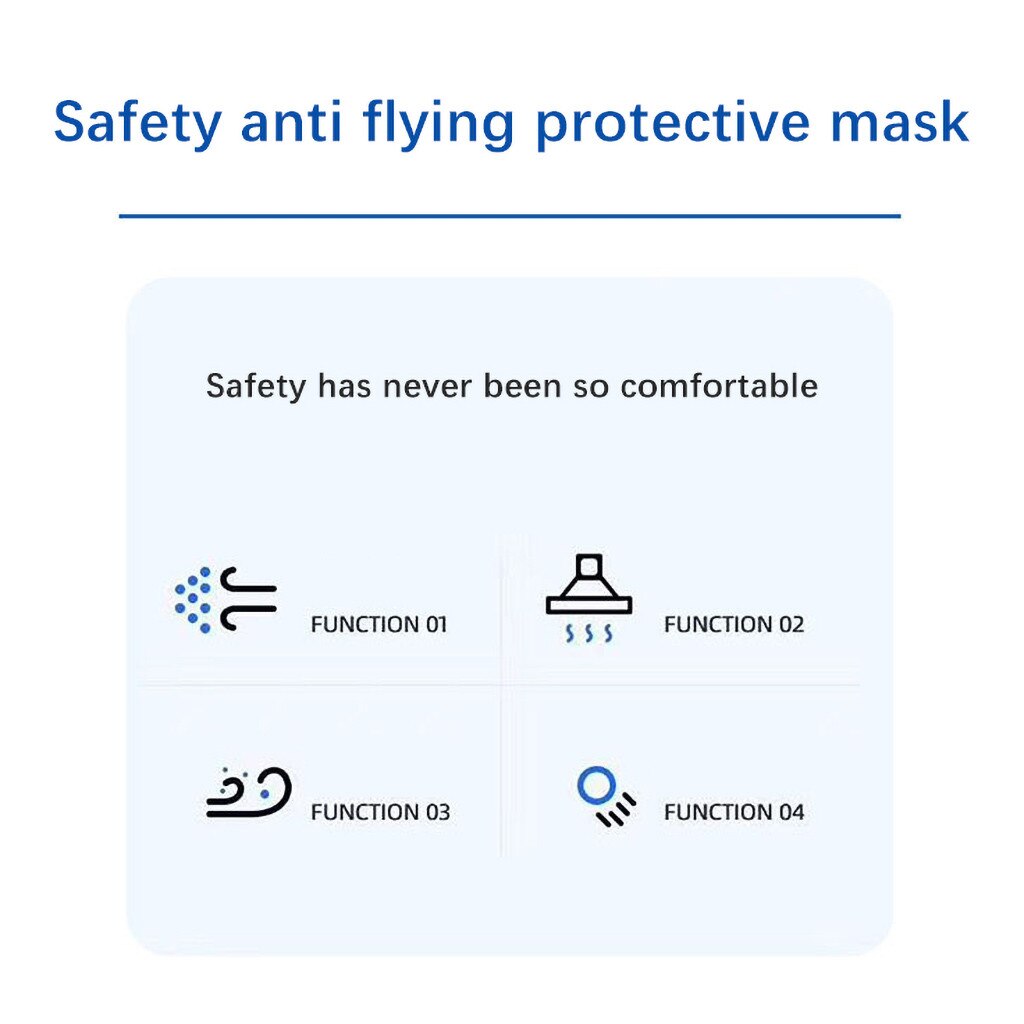 Nouveaux masques de protection contre les éclaboussures d'huile de cuisine, 5 pièces, Anti-fumée, Anti-poussière, coupe-vent, pour cyclisme en plein air