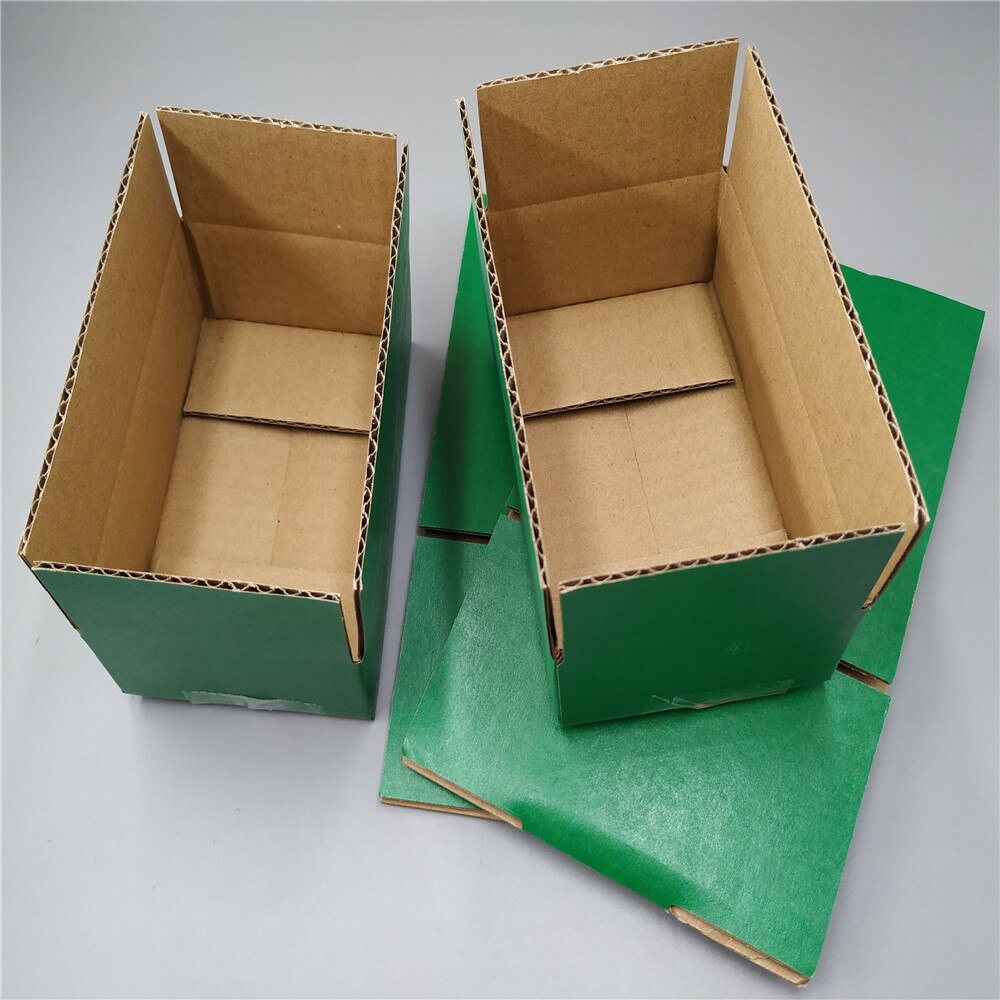 13*8*9cm 50 stücke bunte verrotten rosa schwarz grün gelb kleine Karton Verpackung Kasten, wellpappe Kasten: Grün