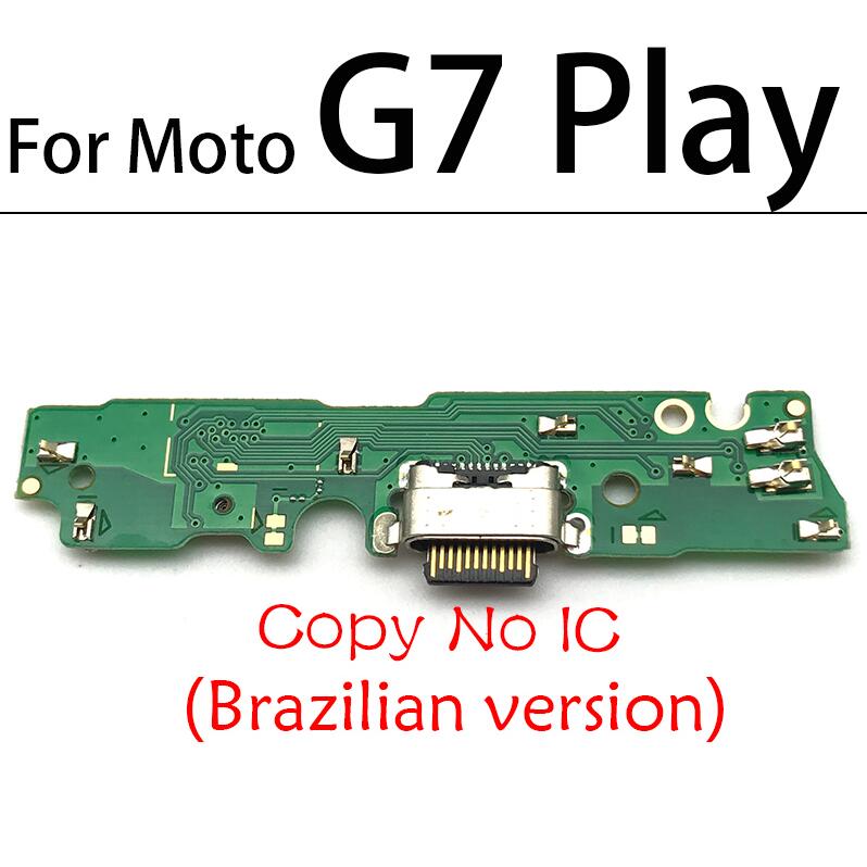 Nueva placa del cargador PCB Flex para Moto G5 G6 G8 jugar G7 de G8 más G8 poder Lite una fusión Hyper USB puerto de carga Flex: G7Play Brzil Copy