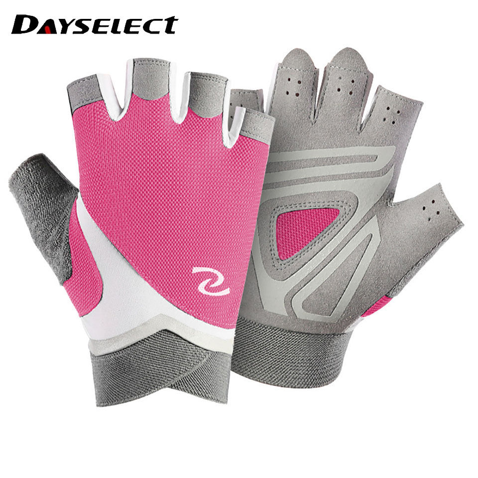 GOBYGO-Gants de levage demi-doigt WePackage, fitness, vélo, l'hypothèse, coordonnants, respirants, gants d'entraînement d'haltères, 1 paire: GRIS FONCÉ / L