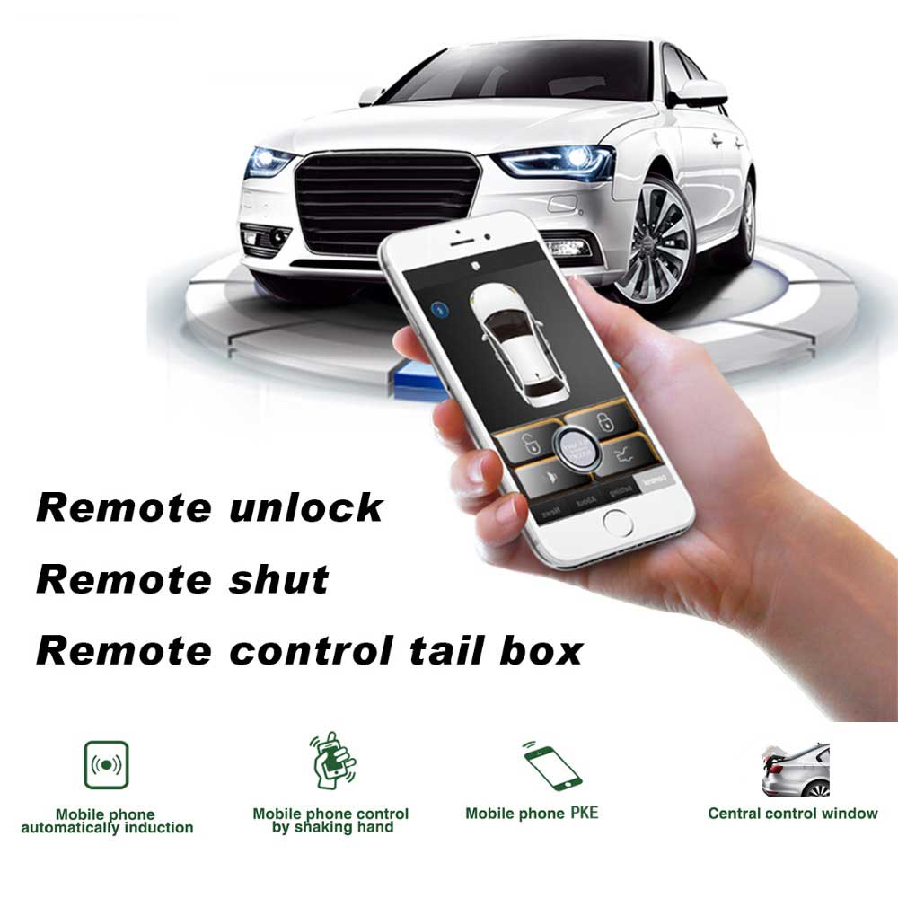 Système d&#39;alarme de voiture pour SmartPhone, verrouillage à distance, contrôle Central, LED, sans clé, Kit universel