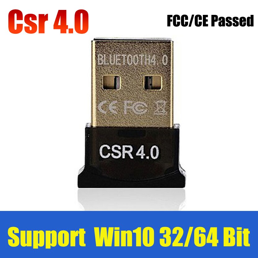 OMESHIN USB Bluetooth Dongle 4.0 CSR Dual Mode Wireless Adapters For Windows 10 Laptop PC Good Packge Driver Free