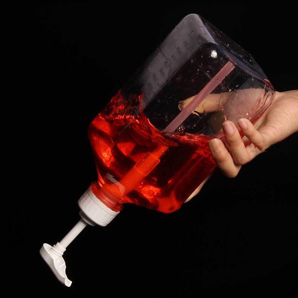 Syrup Dispenser Plastic Pump Bottle 1.1l Large-capacity Householdsyrup Sauce Honey Container Bottle Leakproof