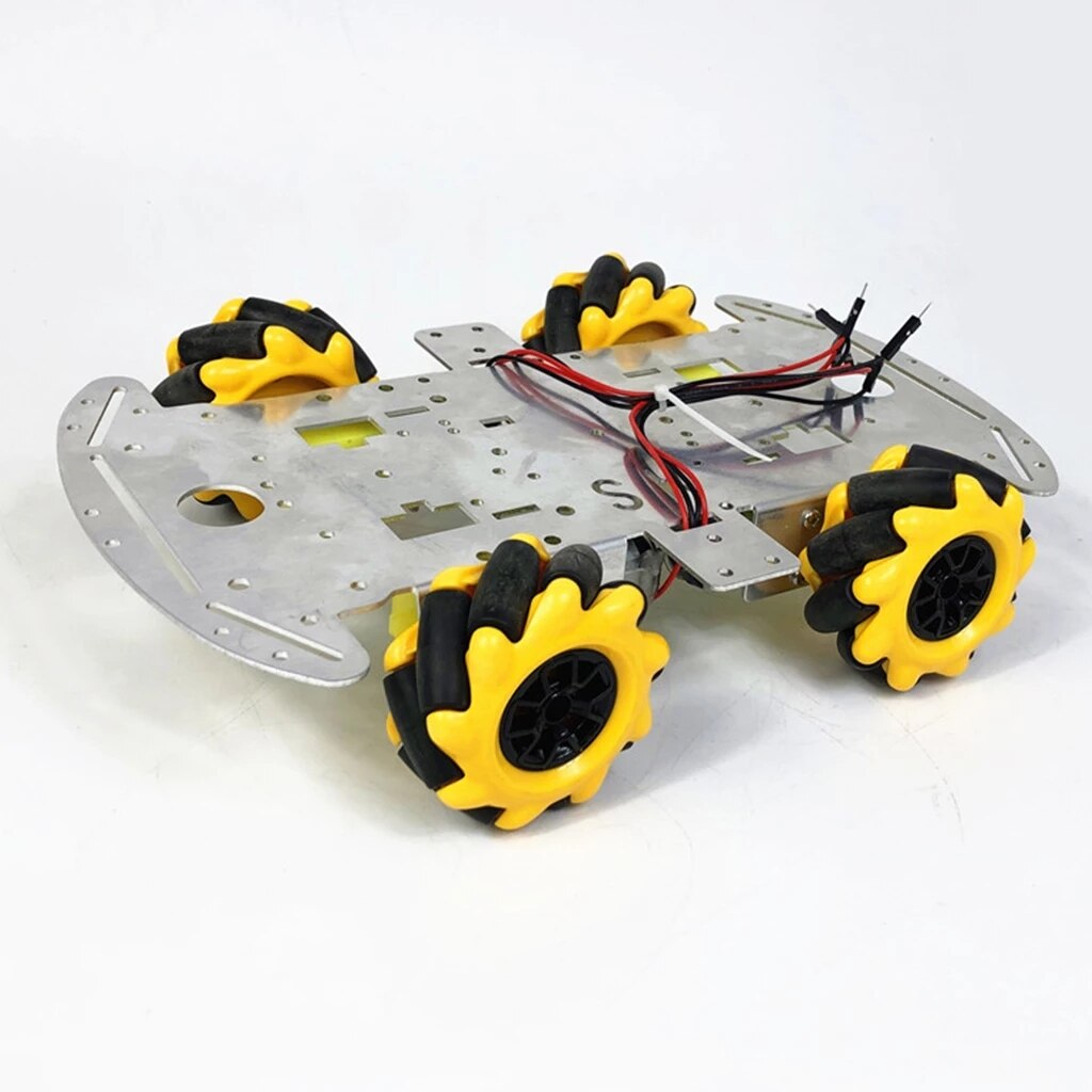 60Mm Omni Mecanum Wiel Robot Auto Chassis Kit Met 4 Stuks Mecanum Wiel Tt Motor