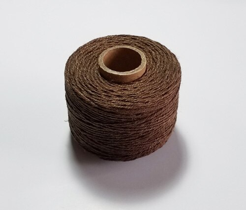 Cuerda de lino 100 de alta tenacidad, hilo de 3 capas, hilo para paquete de , accesorio de decoración de hecho a mano DIY, 100% m/rollo: coffee