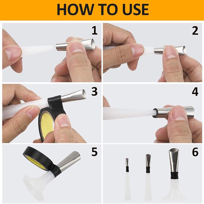 Perfect Caulking Finisher Kit 14Pcs Caulk Nozzle Applicator Reusable Caulking Finishing Tool SDF-SHIP