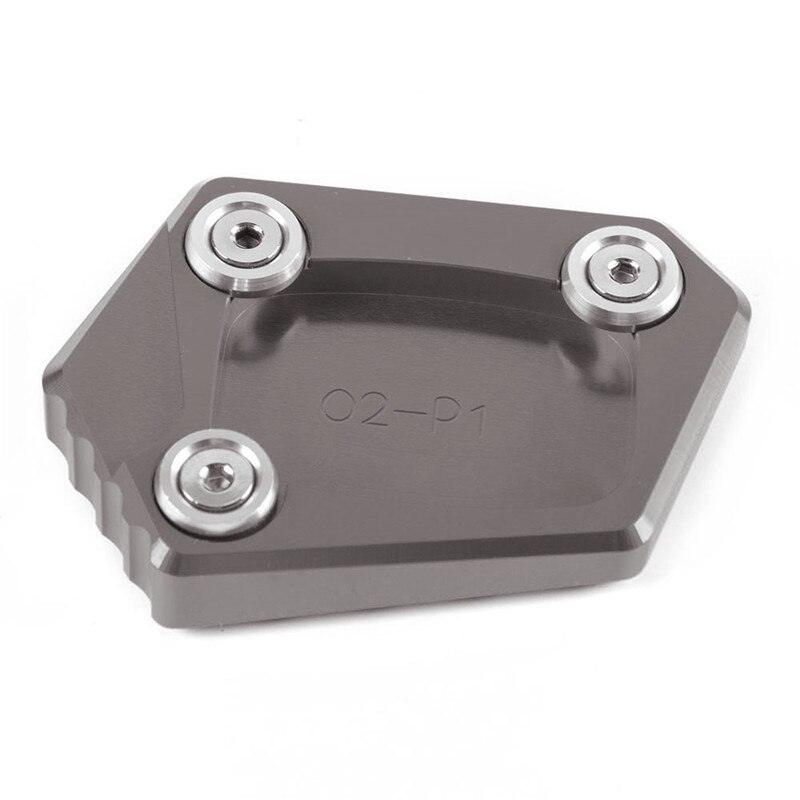 CNC Motorfiets Side Stand Extension Pad Uitbreiding Kickstand Plaat Voor Honda NC700S/X CBR600RR CBR650F CBR600F CBR500R CBR250R: Gray