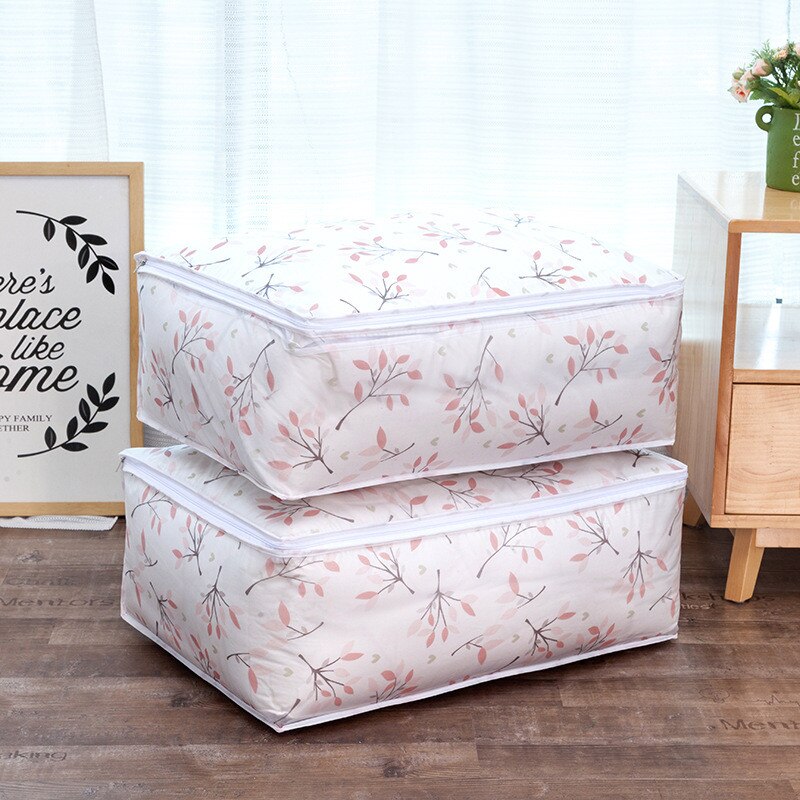 Couette sac de rangement plume forme maison vêtements couette oreiller couverture sac de rangement voyage bagages organisateur sac vêtements garde-robe: 3 / 55 x36x20cm