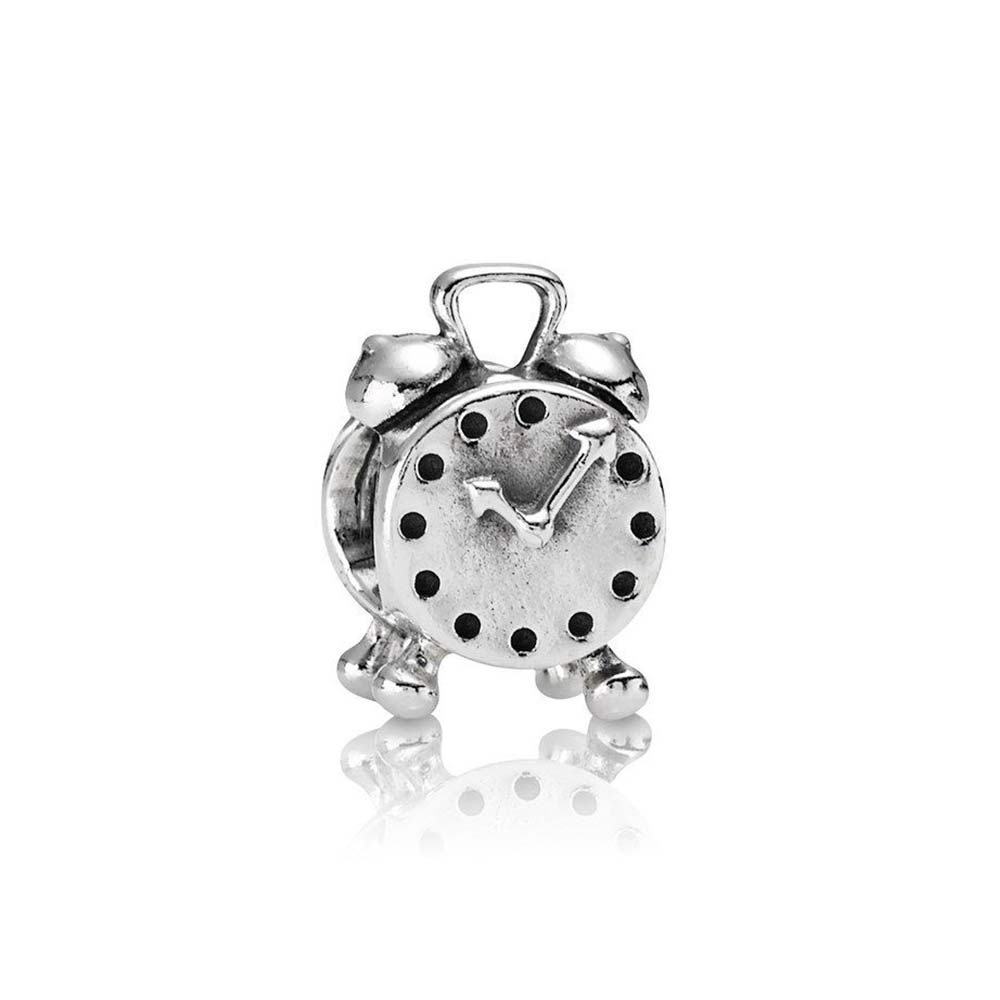 PDB ZZ 32 Fine Jewelry Charm Beads Carriage Alarm Clock Aircraft Union Jack Bus Seashell Majestic Swan 925s Charm Beads