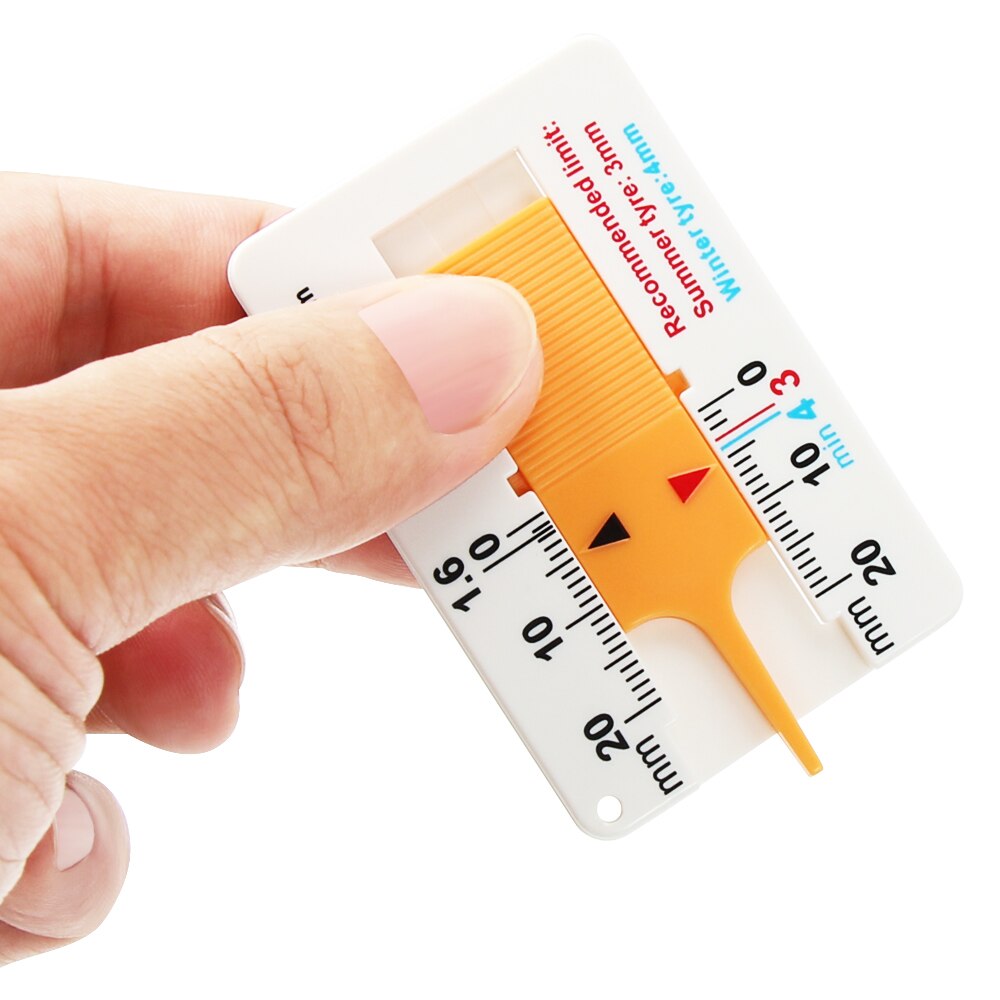 Medidor de profundidad de la banda de rodadura del neumático del coche, herramienta de medición de 0-20mm, para motocicleta, remolque, furgoneta