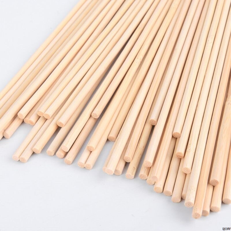 50 Wooden Plant Grow Support Bamboo Plant Sticks Garden Canes Plants Flower Support Stick Cane