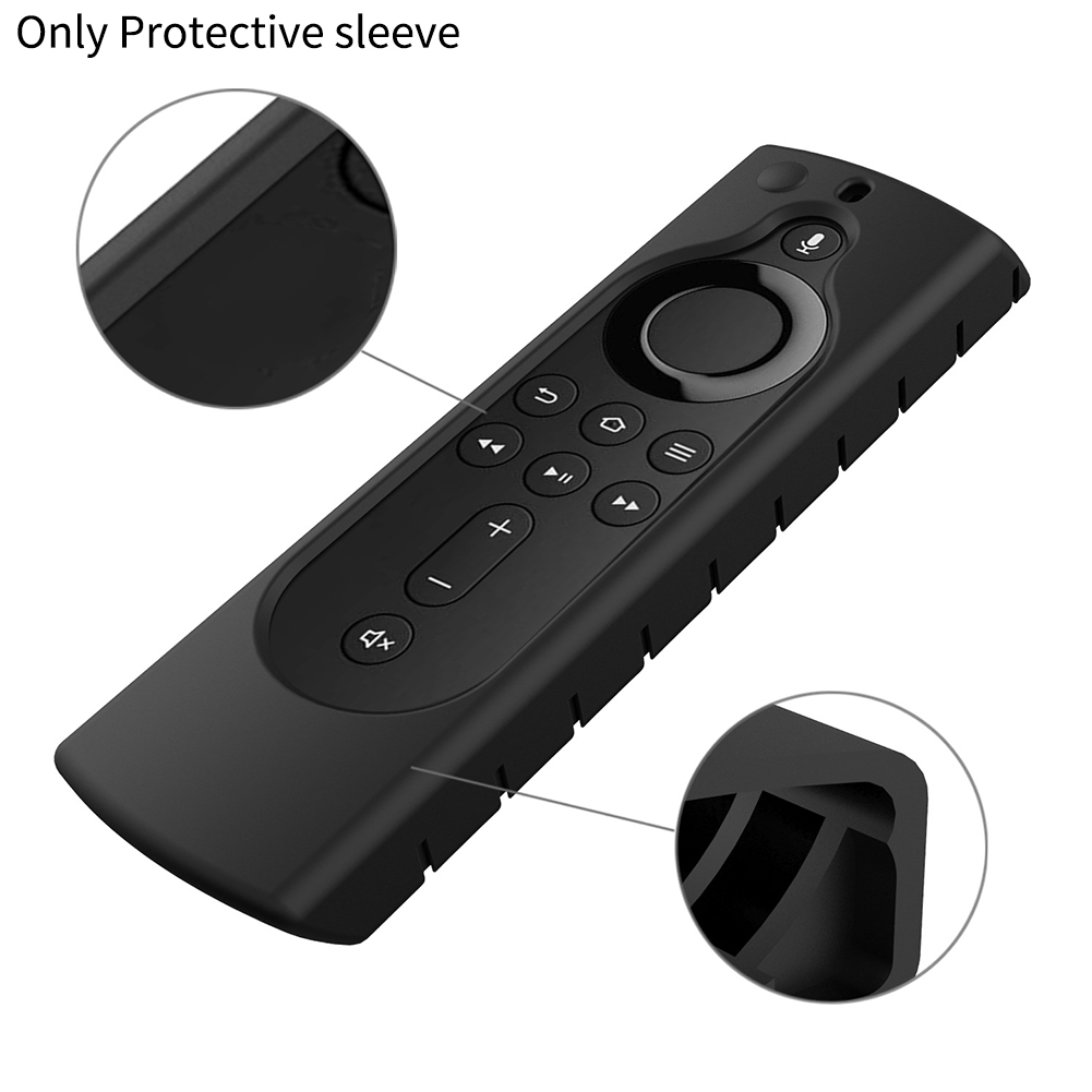 Rhomboids Pattern Dust Proof Soft Silicone Cover Home Remote Case Reusable Anti Slip Washable Accessories For Fire TV Stick 4K