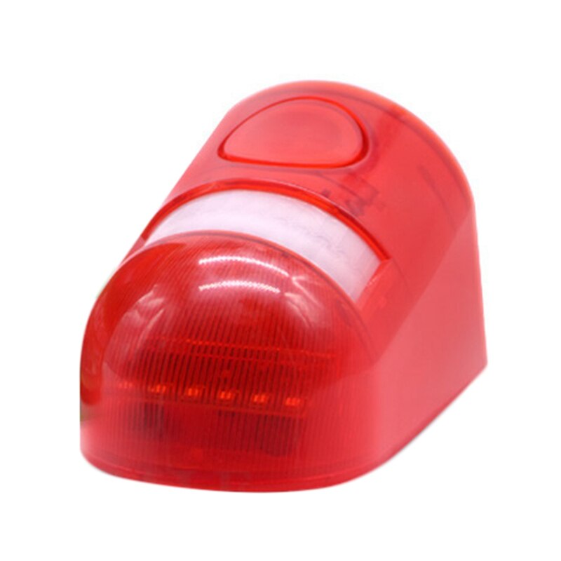 Solar Infrared Motion Sensor Alarm With 110Db Siren Strobe Light For Home Garden Carage Shed Carvan Security Alarm System-Re