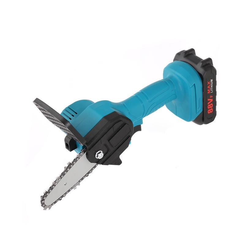 Motosierra eléctrica de 88V, batería de litio, miniherramienta de poda para jardín con una sola mano, sierra de registro, herramientas eléctricas para carpintería