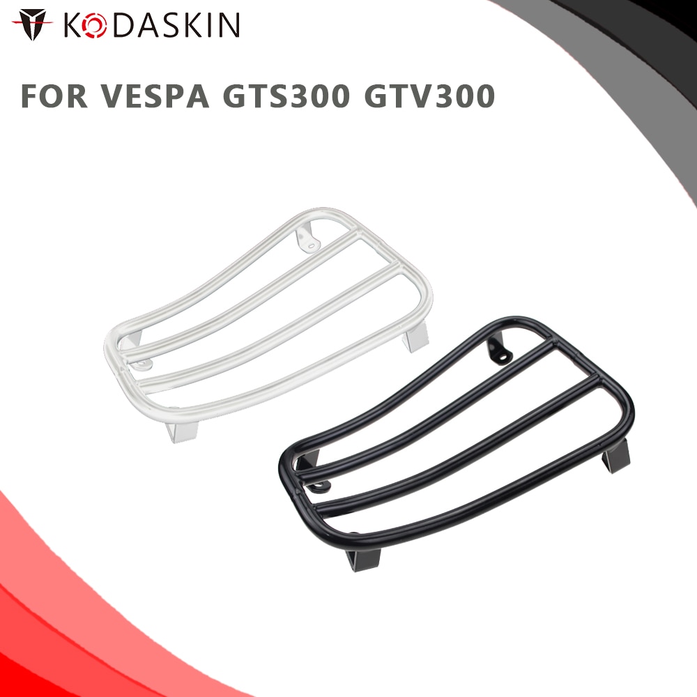 Quadro de armazenamento de aço inoxidável do portador da bagagem da motocicleta para vespa gts300 gtv300 gts 300