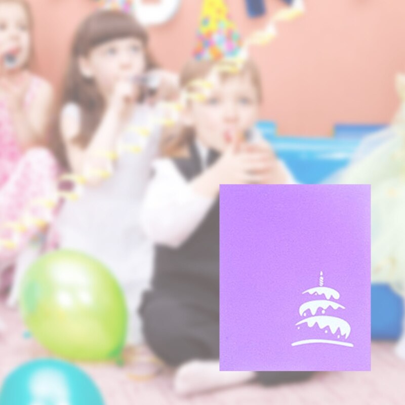 517E Happy Birthday Cake 3D Pop Up Greeting Cards with Envelope for Wife Girlfriend Mom Boy Girl Friend Family Teacher