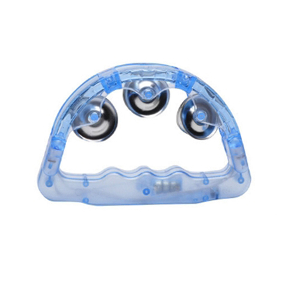 freundlicher Handheld Licht hoch Tamburin Schlagzeug LED Krachmacher Blinkende Jingles Rassel Glocke für KTV Party Sensorischen Schütteln Spielzeug: S