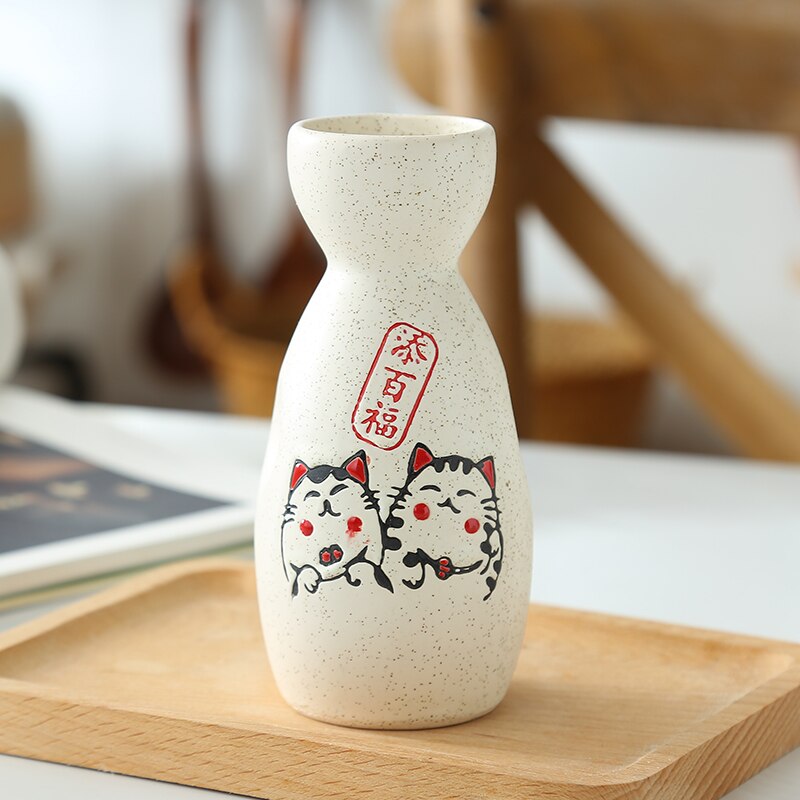 Japansk sake distribution vinkanna spritvärmare hushåll keramik varm flaska barware flagga liten stoup enkel gryta: 5