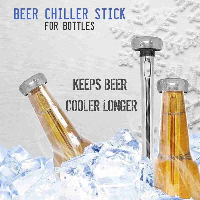 Portable Steel Beer Stick Chiller Cooling Stick Ice Cold Ice Wine Stick Beverage Drinking Beer Cooler Bar Accessories