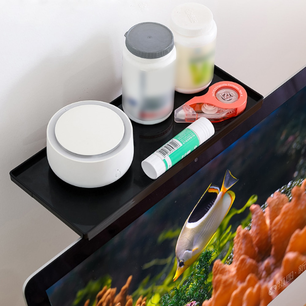 Adjustable Screen Top Shelf Computer Monitor Riser Display TV Shelf Desktop Stand TV Rack Storage Desk