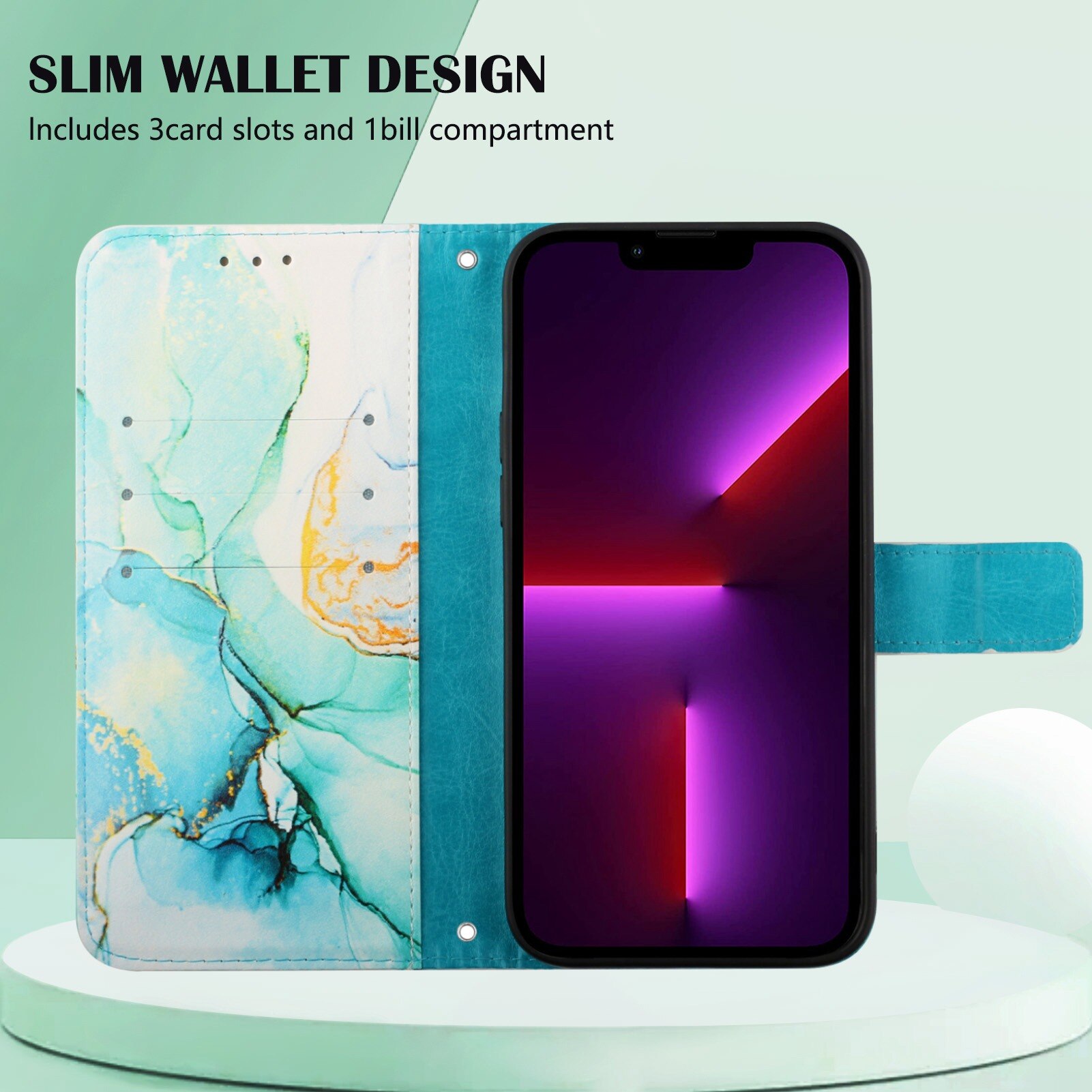 Marble PU Leather Wallet case For ZTE Blade A71 Flip case card holder Holster Cover Case for ZTE Blade A31 A51 Case Bags capa