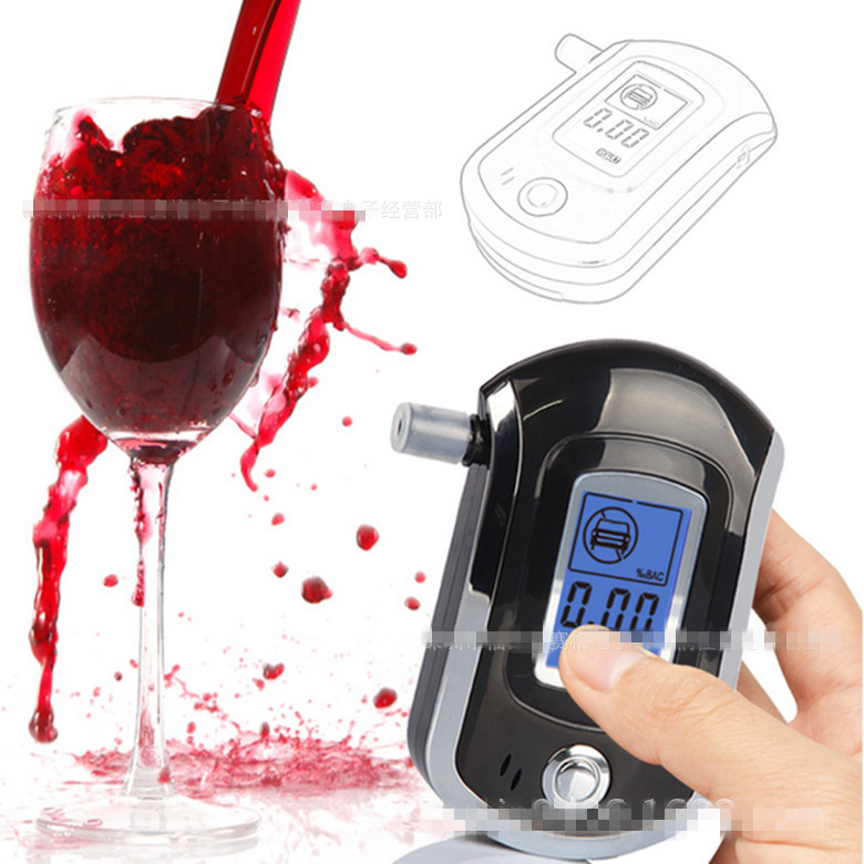 Wijn Auto Detector Hydrometer Alcohol Meter Alcoholmeter Alcoholmeter AT6000 Blaastest Breath Digitale Alcohol Tester Gereedschap