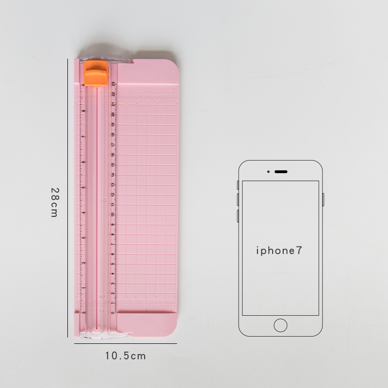 Mohamm Mini Paper Cutting Machine Cutter Photo Trimmer Crafts Scrapbook Blades DIY Office Home Stationery: B