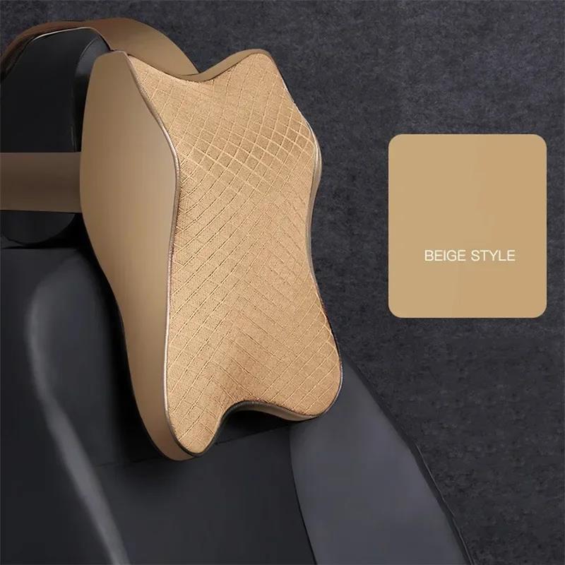 Cuscino per il collo dell'auto Cuscino per il sedile Poggiatesta Supporto lombare per alleviare il mal di schiena Sedia da ufficio Memory Foam Design ergonomico
