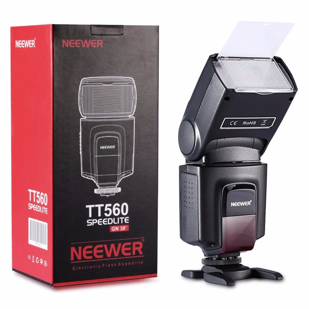 Neewer TT560 Flash Speedlite pour Canon Nikon Panasonic Olympus Pentax et autres appareils photo numériques DSLR avec chaussure chaude Standard