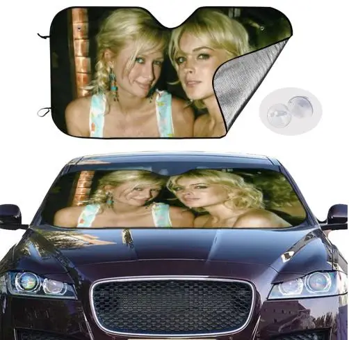 Paris Hilton Linsay Lohan Britney Spears Car Sun Shade Car Sun Visor Car Assessoires Movie Character Custom Sunshade: Ivory