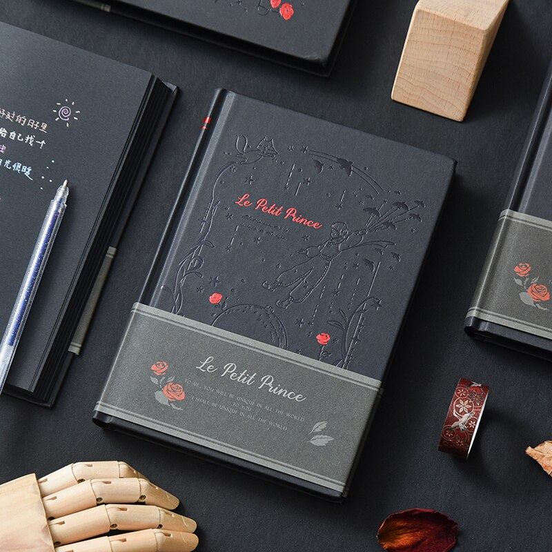 Hard Cover Black Card Journal Plain Notebook