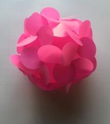 Elements Modern IQ Puzzle Jigsaw Light Lamp Shade Ceiling Lampshade DIY Chandelier Light Lamp: C-30pink