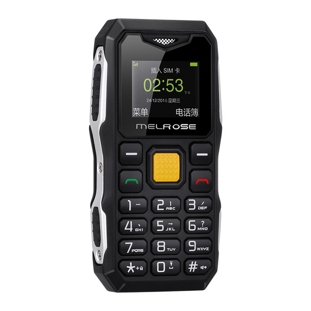) Melrose S10 Russian Keyboard Big Voice Bar Simple Mini Cell Phone LED Flashlight FM MP3 Bluetooth Dialer Students Olders: Add 4GB TF Card / Black