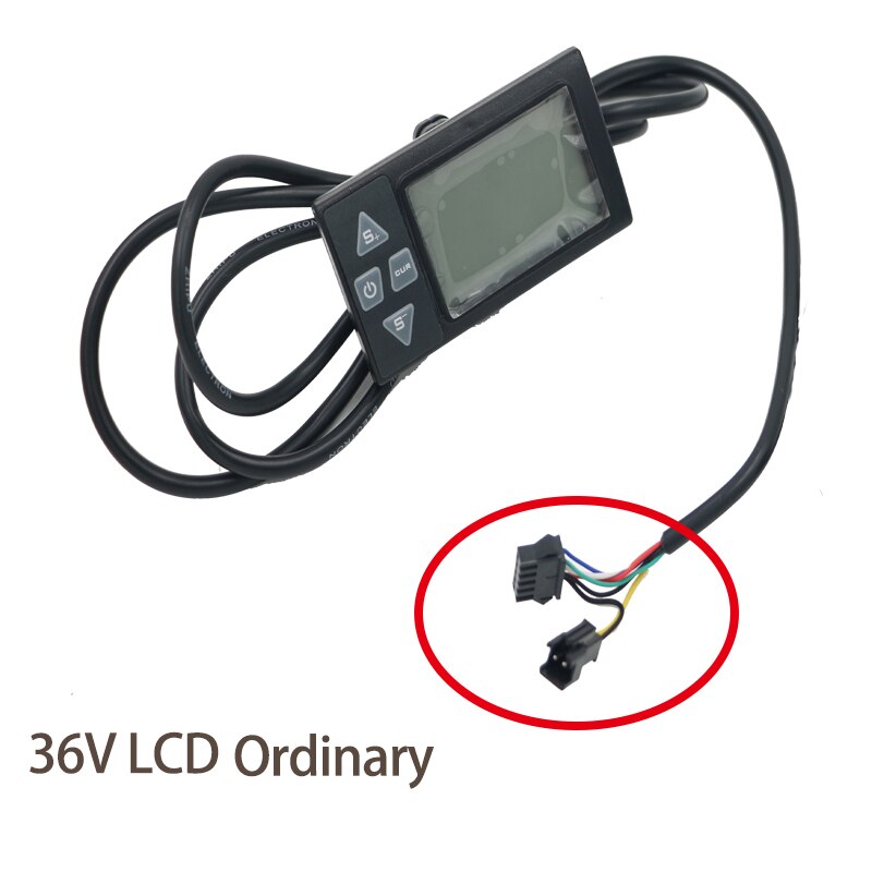 Js Elektrische Fiets 36V/48V Waterdichte Lcd Display Fiets Controller Elektrische Fiets Snelheidsmeter Bike Bedieningspaneel Snelheid display: 36V LCD Ordinary