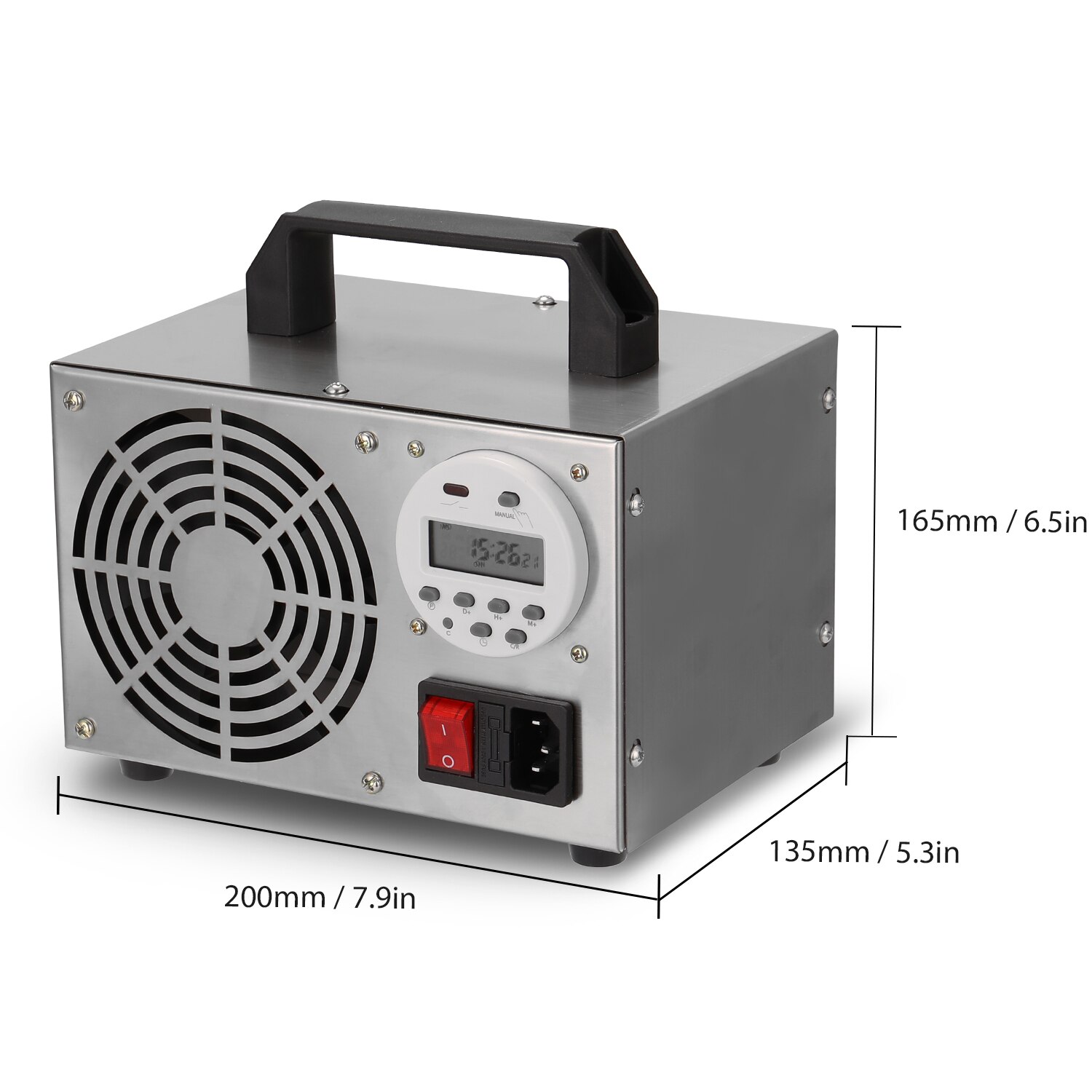 HF258 générateur d'ozone ménage ozonateur Air désinfecteur purificateur acier inoxydable filtre à Air désinfection stérilisation synchronisation