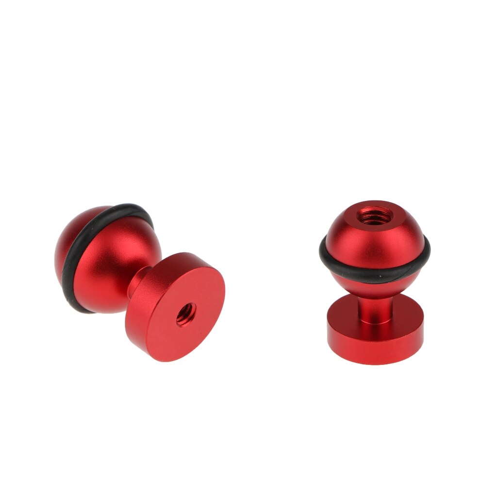 2xArm 360 Grad Drehbaren Ball Kopf Halterung für Blitzschuh für Unterwasser Stehen