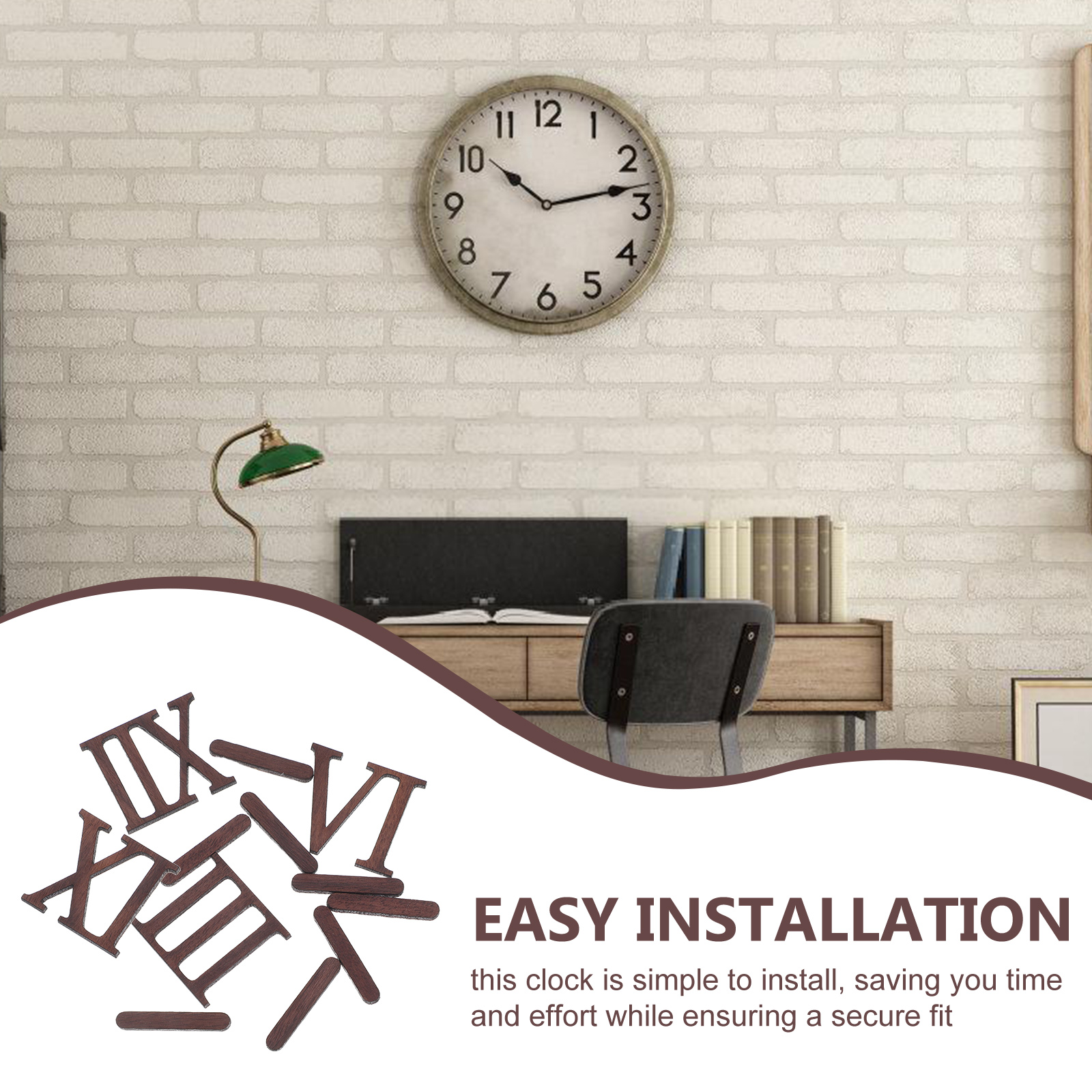 DIY Roman Numeral Wall Clock Wooden Clock Numerals Clock Number Clock Numeral Replacement Parts for Clock Making Clock Repair Ac