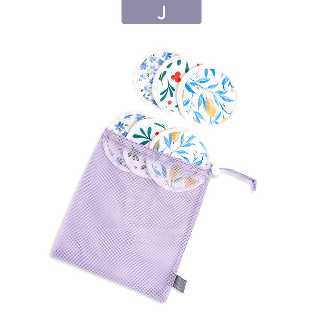 Mora Mona 6 Stks/set Zacht Ademend Bamboevezel Verpleging Pads Wasbare Zoogcompressen Voor Borstvoeding Vrouwen En Borstvoeding: ES067-J
