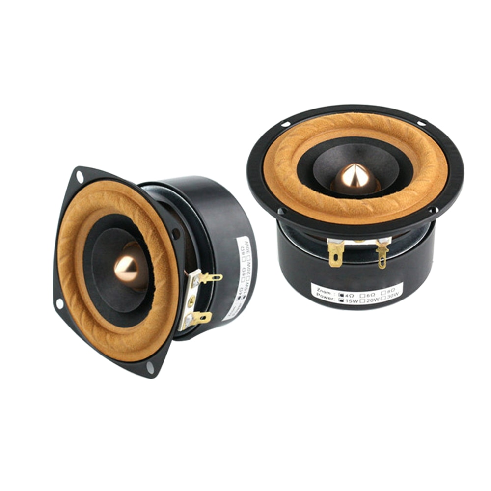 3 Inch Full Range Mid High Woofer Speaker Tweeter HIFI Unit Subwoofer For Home Loudspeaker DIY on 2PCS