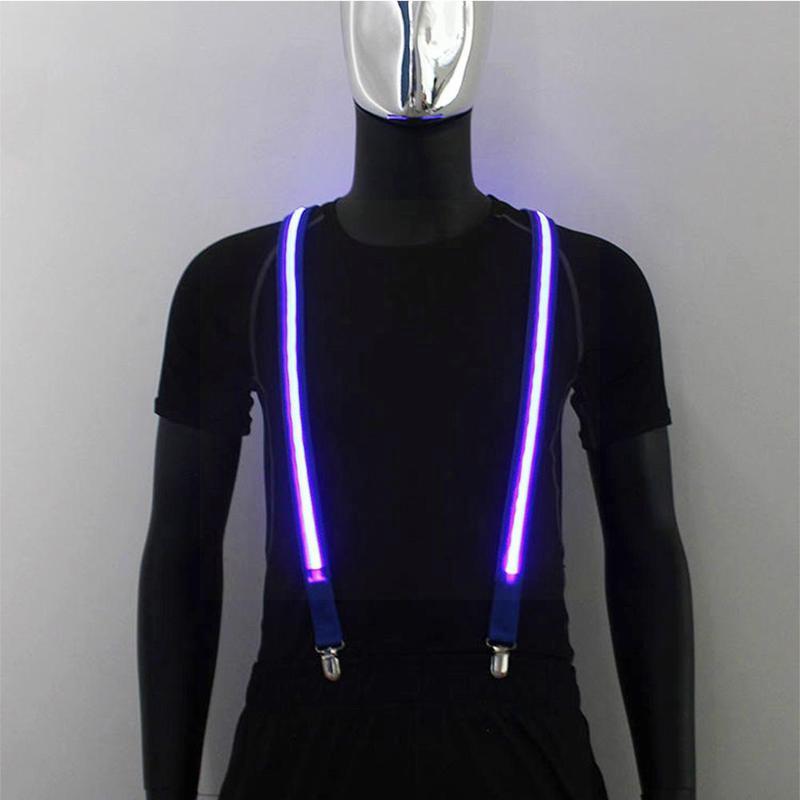 Light Up-Tirantes Led para hombre, pajarita perfecta para de disfraces, Festival de música, con iluminación Led, N5Y0