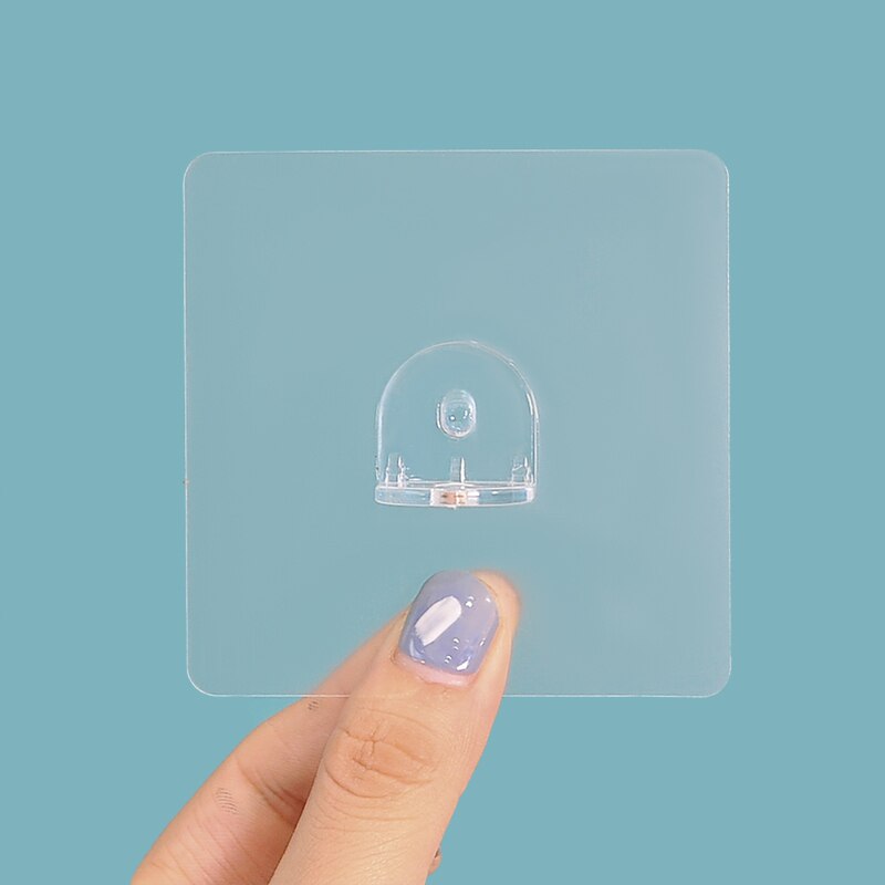 Double Sided Adhesive Partition Post Support Hooks Transparent Suction Cup Wall Hanger Hook Home Storage Accessories