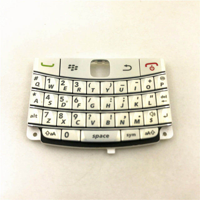 For BlackBerry Bold 9700 9780 Mobile Phone Housing English Keypad Replacement Parts: White