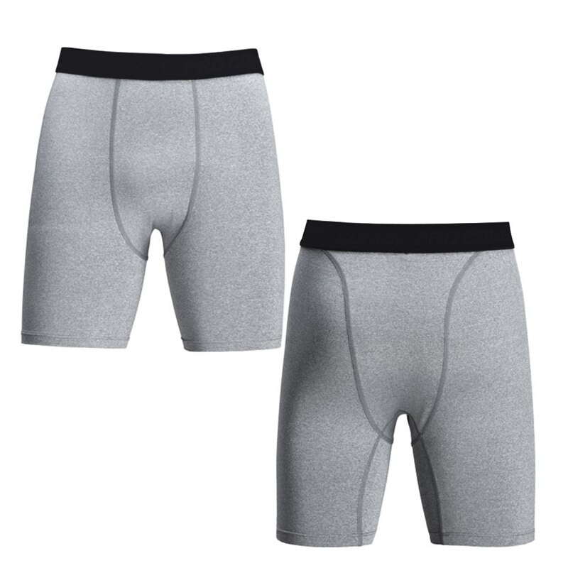 Mænd udendørs sport løb hurtigtørrende shorts gym out kompressionstramme åndbare anti-sved shorts jv