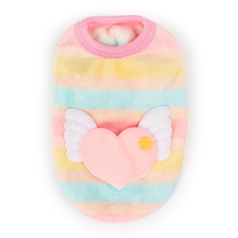 Cartoon Pet Dog Clothes Winter Fleece Rabbit Kitty Puppy Vest Clothing for Small Dog Chihuahua Yorkshire Pet T-shirt Cat Costume: White / 8