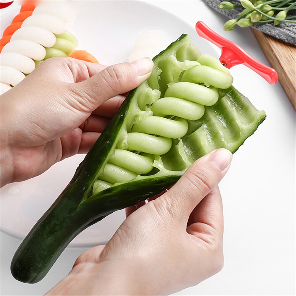 Plantaardige Spiral Aardappel Wortel Komkommer Salade Chopper Slicer Cutter Keuken Tool Duurzaam Creatieve Groenten Fruit Spiral Cutter