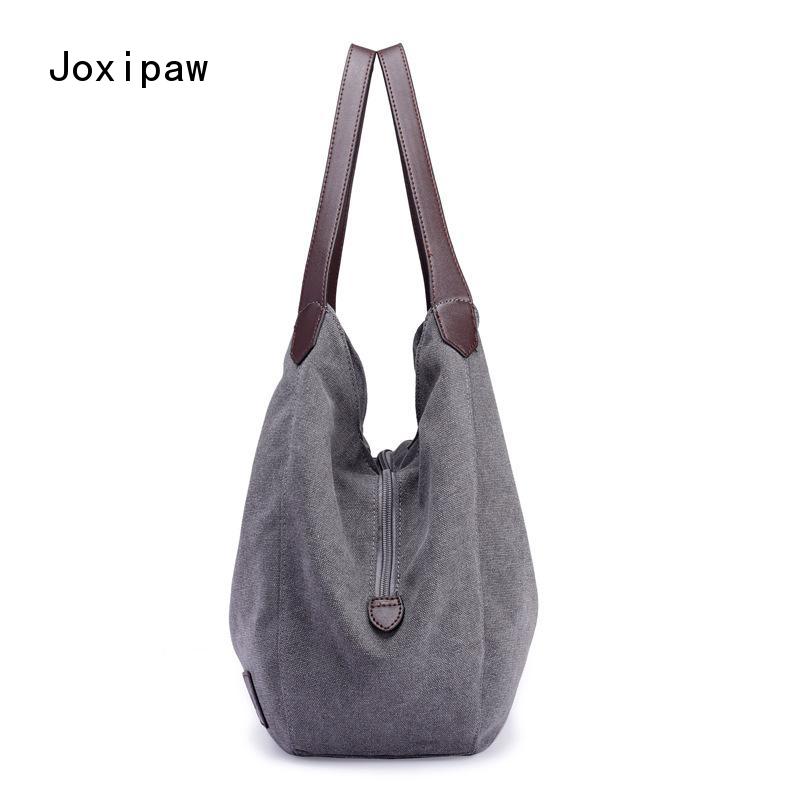 Women's One-shoulder Handbag All-match Simple Literary Fan Female Bag Student Shopping Bag Casual Canvas Bag