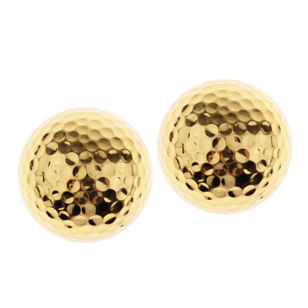 2pcs Durable Lightweight Rubber Dual-Layer Golf Ball for Match Practice Play Golfer Club Prizes Giveaways