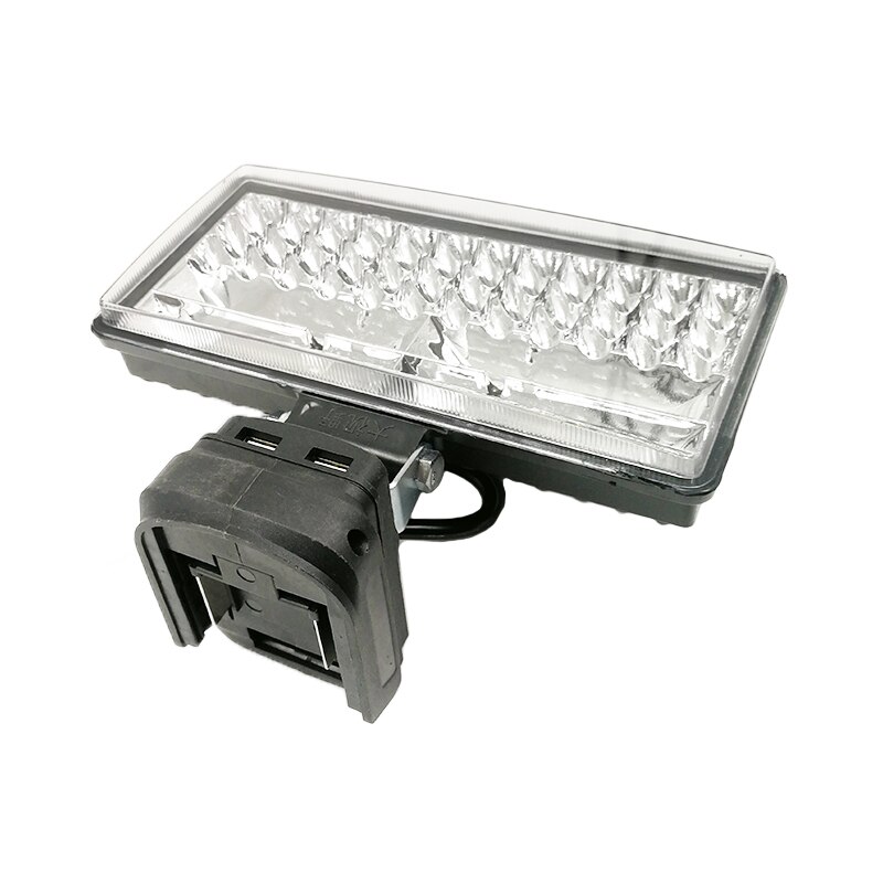 Światła robocze LED latarka latarka elektryczna reflektor lampa samochodowa dla Makita 18V akumulator litowo-jonowy akumulator BL1815 BL1830 USB Power Bank