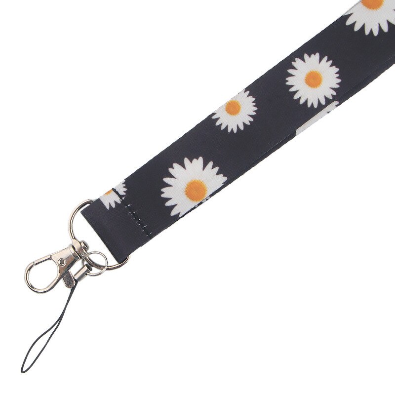 Daisy Neck Strap Sleutelhanger Lanyard Voor Sleutels Id-kaart Badge Houder Diy Hang Touw Nekband Keycord Singels Lint