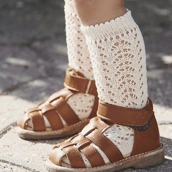 5 Kleuren Kinderen Meisje Spaanse Stijl Knie Hoge Sokken. Vintage Baby Peuter In Buis Sokken. Kid 'S Visnetten Sok Baby Socken 0-3Y
